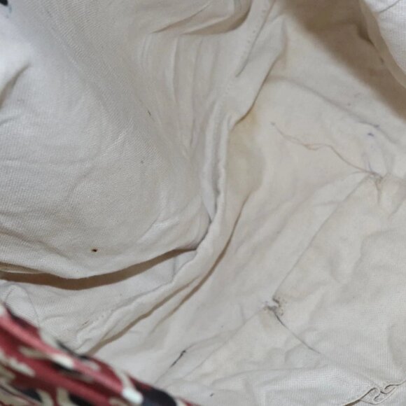 GUCCI Tote Bag Canvas White Red 282439 Auth 106058 - Picture 12 of 16